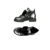 Ankle Boot Fur Metal Sport Silver