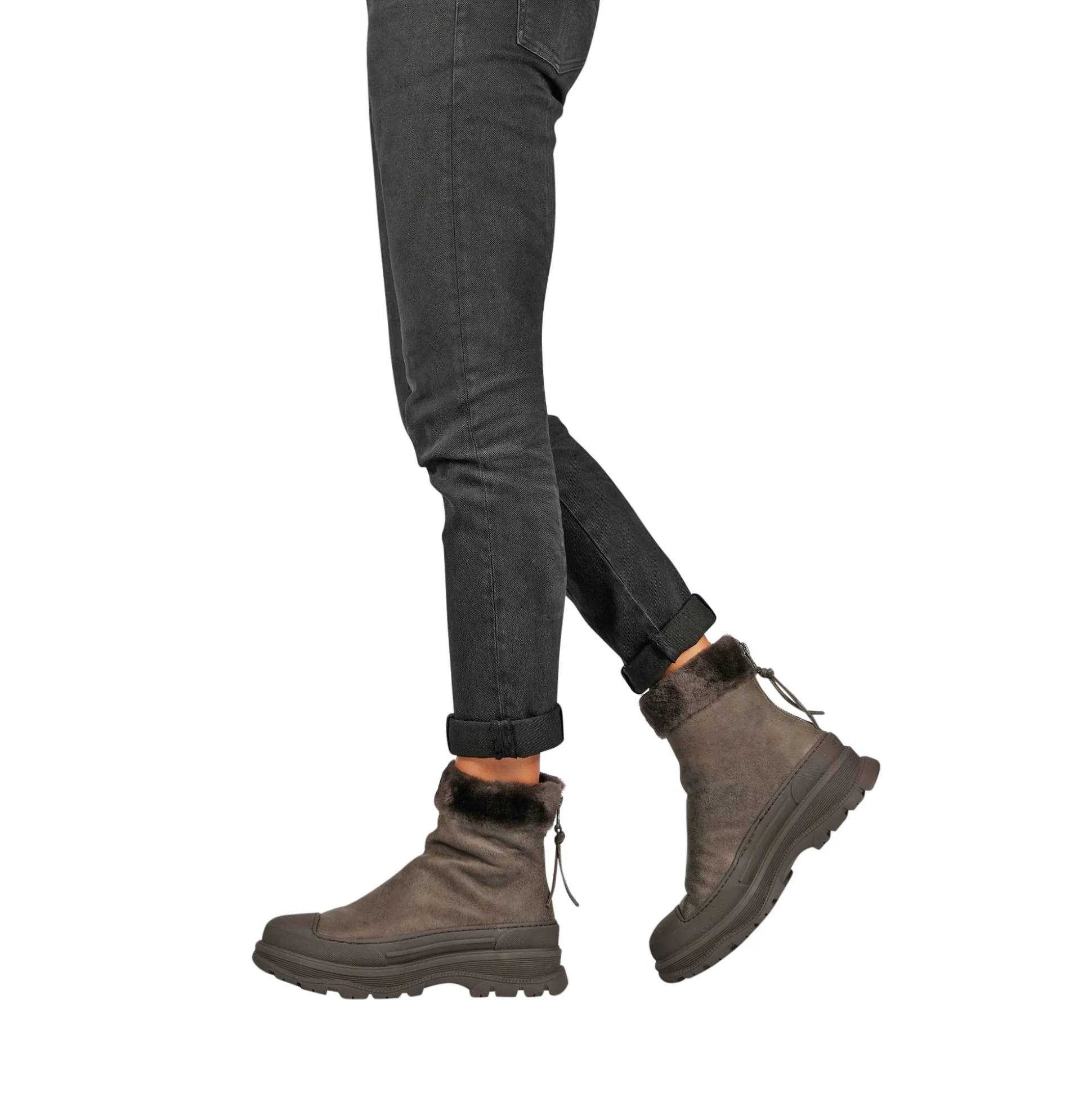 Ankle Boot Montone Cerato Anthracite Brown