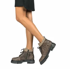 Ankle Boot Stropicciato Dark Brown