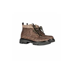 Ankle Boot Stropicciato Dark Brown