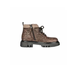 Ankle Boot Stropicciato Dark Brown