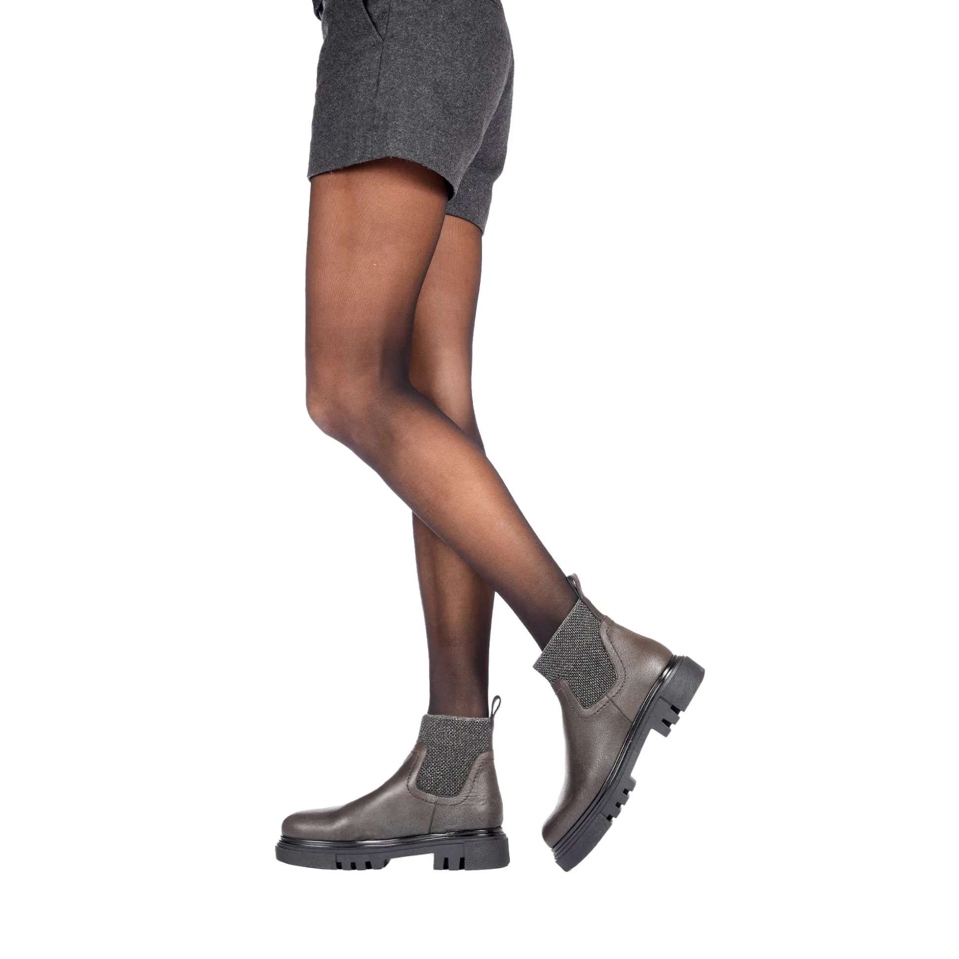 Ankle Bootie Ombreggiato Anthracite
