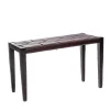 Bench Regular Cuoio Incrociato Ebony