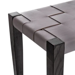 Bench Regular Cuoio Incrociato Anthracite