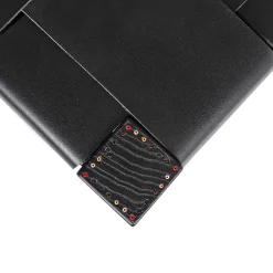 Bench Regular Cuoio Incrociato Black