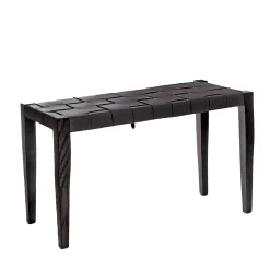 Bench Regular Cuoio Incrociato Black