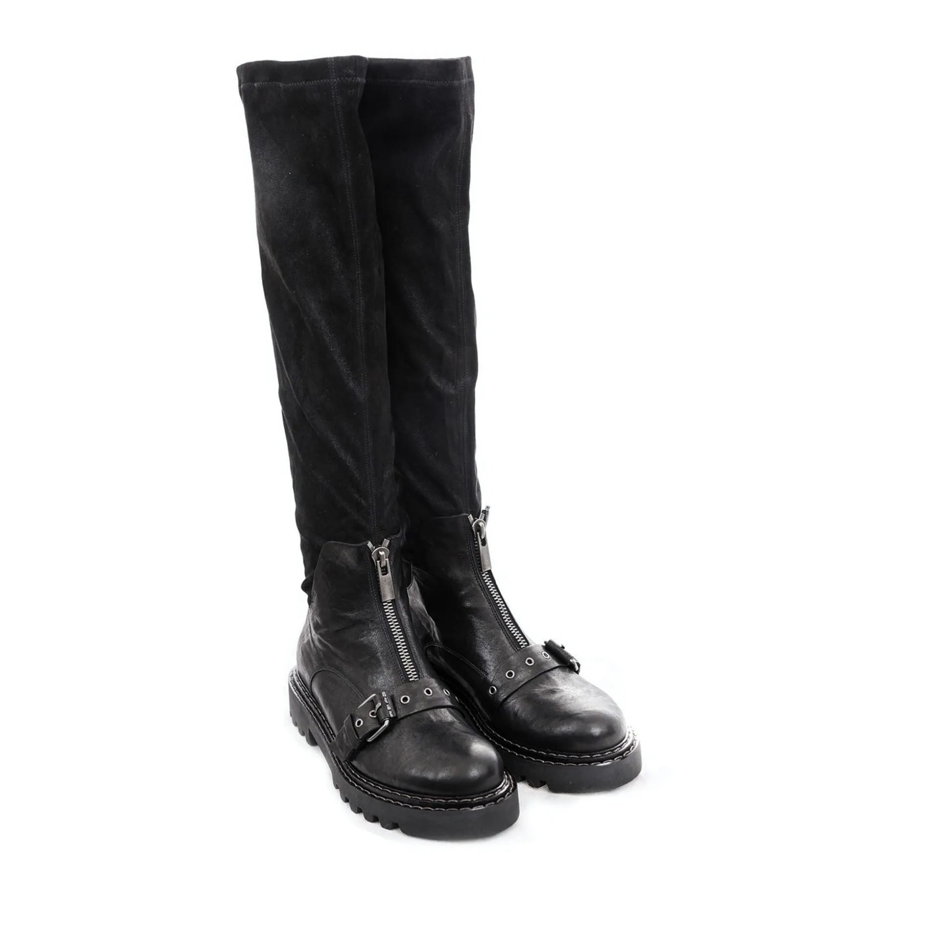 Boot Fibbia Stretch Stellare Metal Wash Black