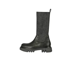 Boot Old Iron Stretch Wool Black