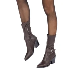 Bootie Stretch Nappa Coffee