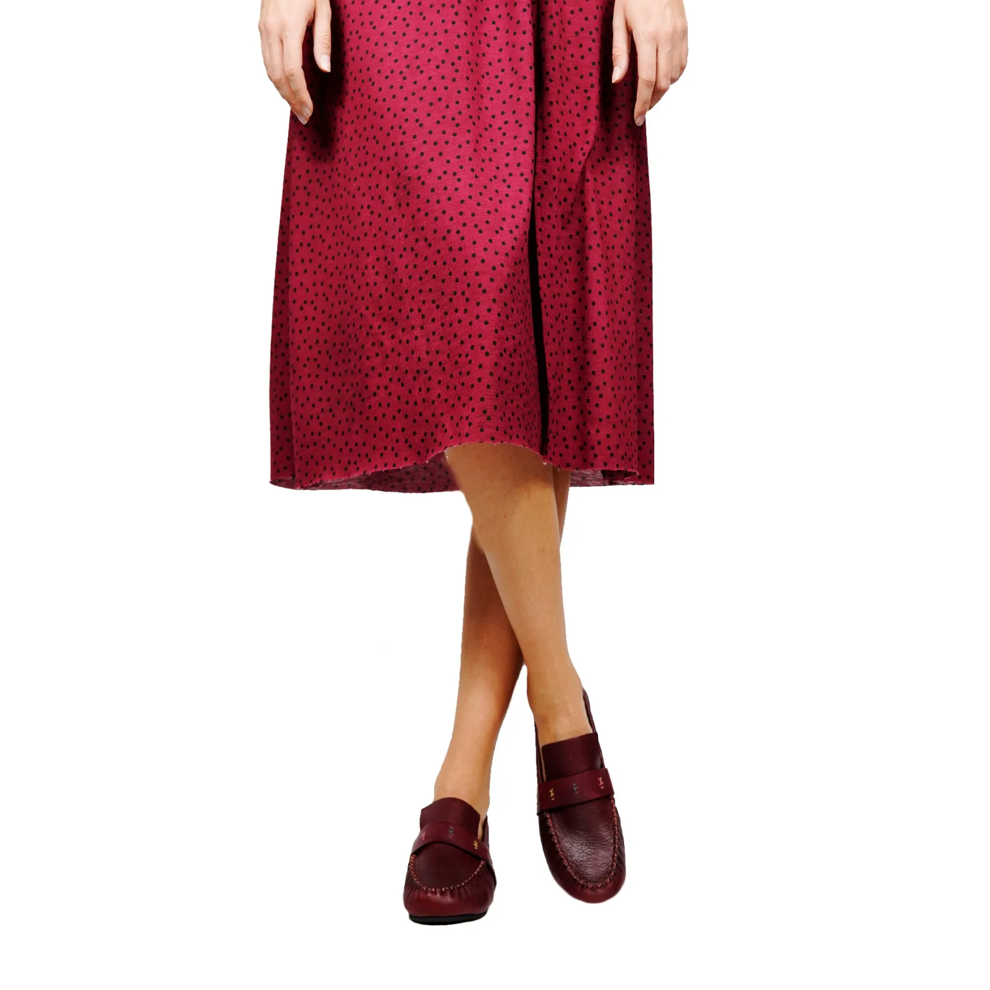 Car Shoe Omini Messico Burgundy