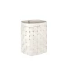 Cesta Figaro Leather Strap Large Basket White