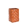 Cesta Figaro Leather Strap Large Basket Brandy