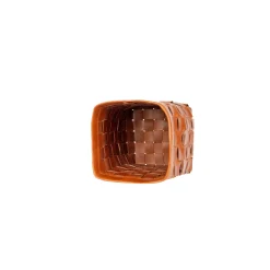 Cesta Figaro Leather Strap Large Basket Brandy