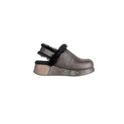 Chanel Platform Clog Fur Ombreggiato Bronze