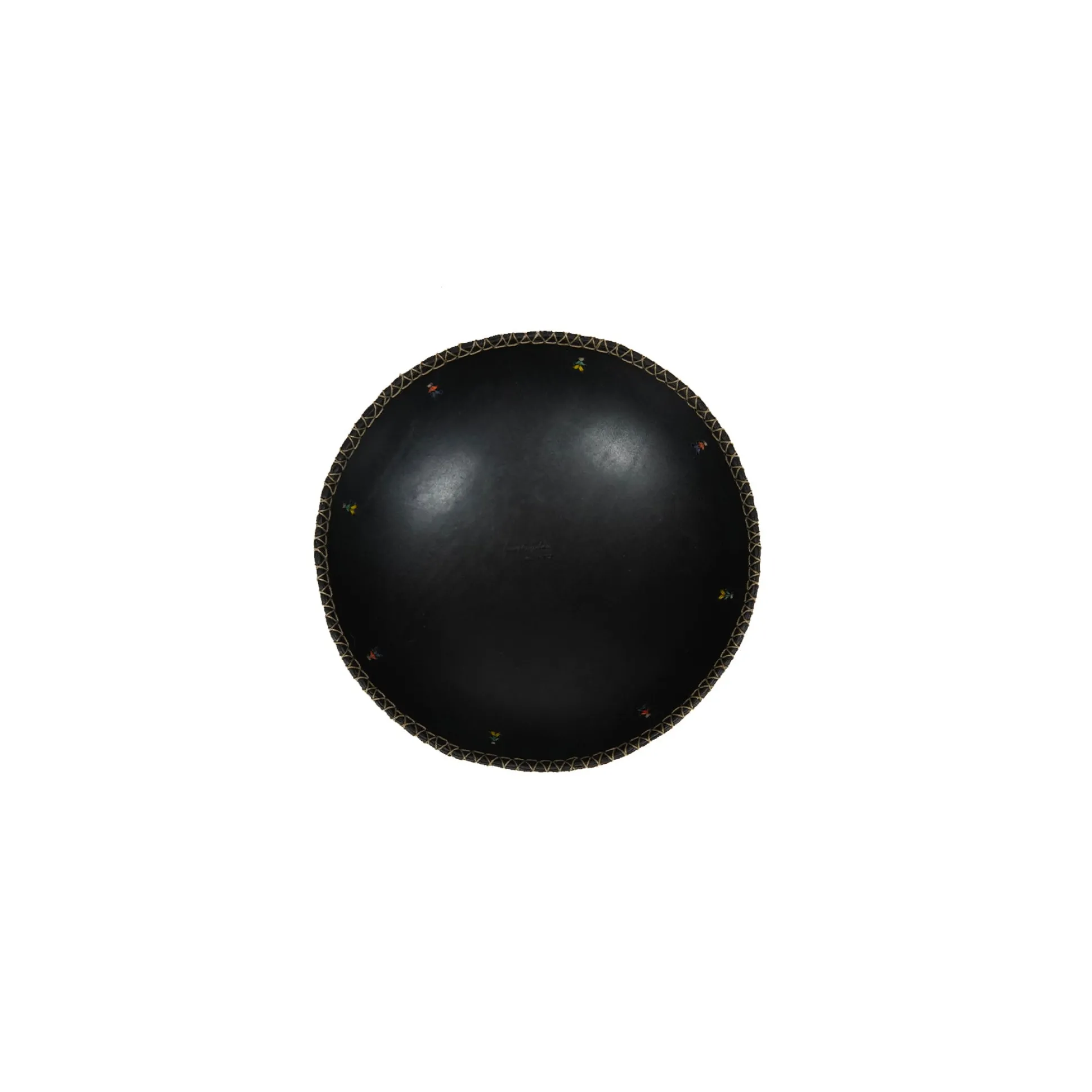 Ciotola Omini S Cuoio Nero