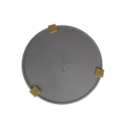 COFFEE TABLE ROTONDO CUOIO BRINA