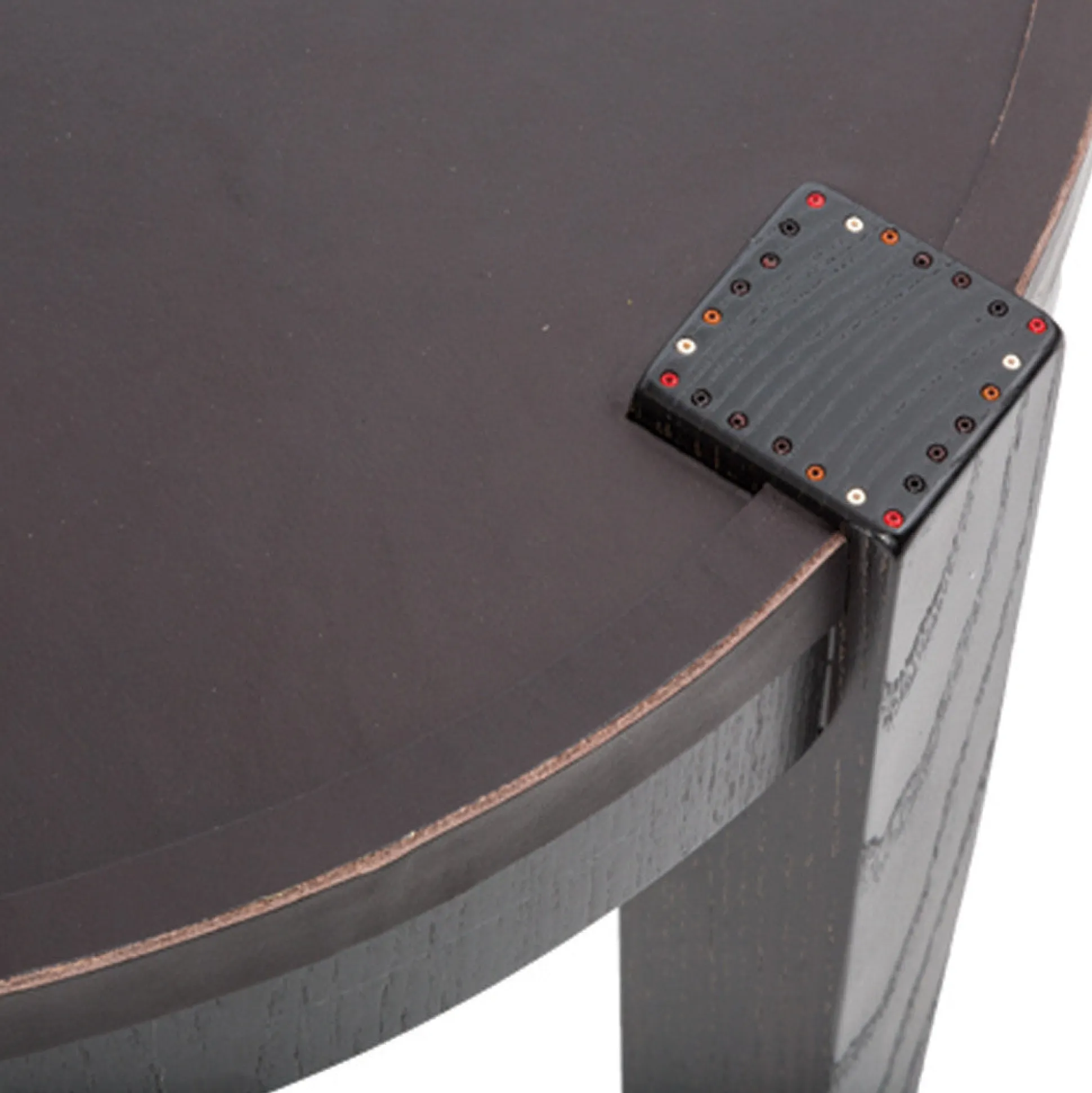 Coffee Table Rotondo Cuoio Brown