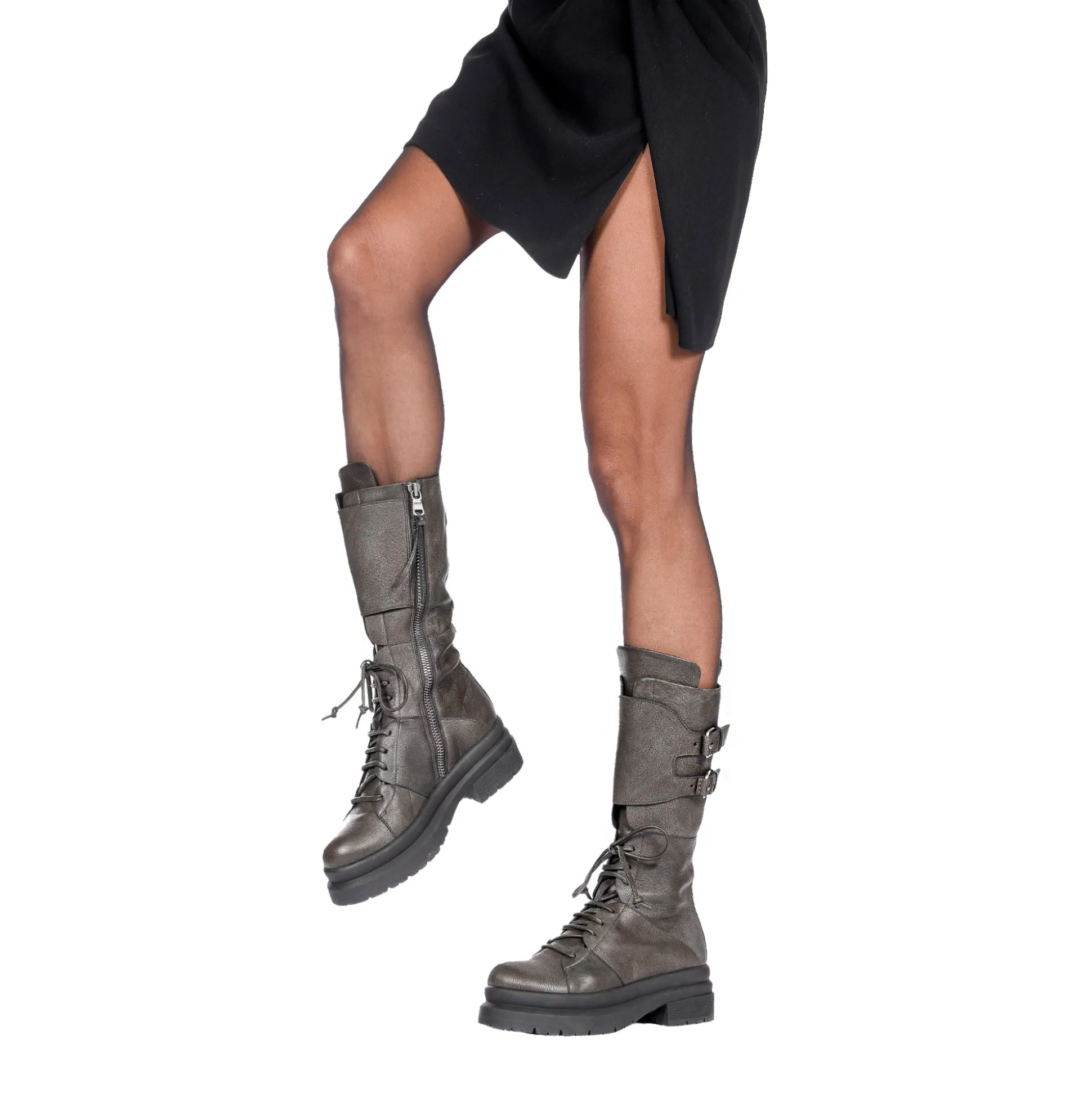 Combat Boot Ombreggiato Anthracite