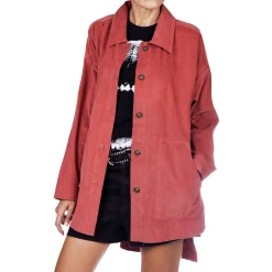 Cotton Jacket Velluto Burgundy