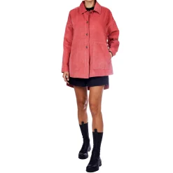 Cotton Jacket Velluto Burgundy