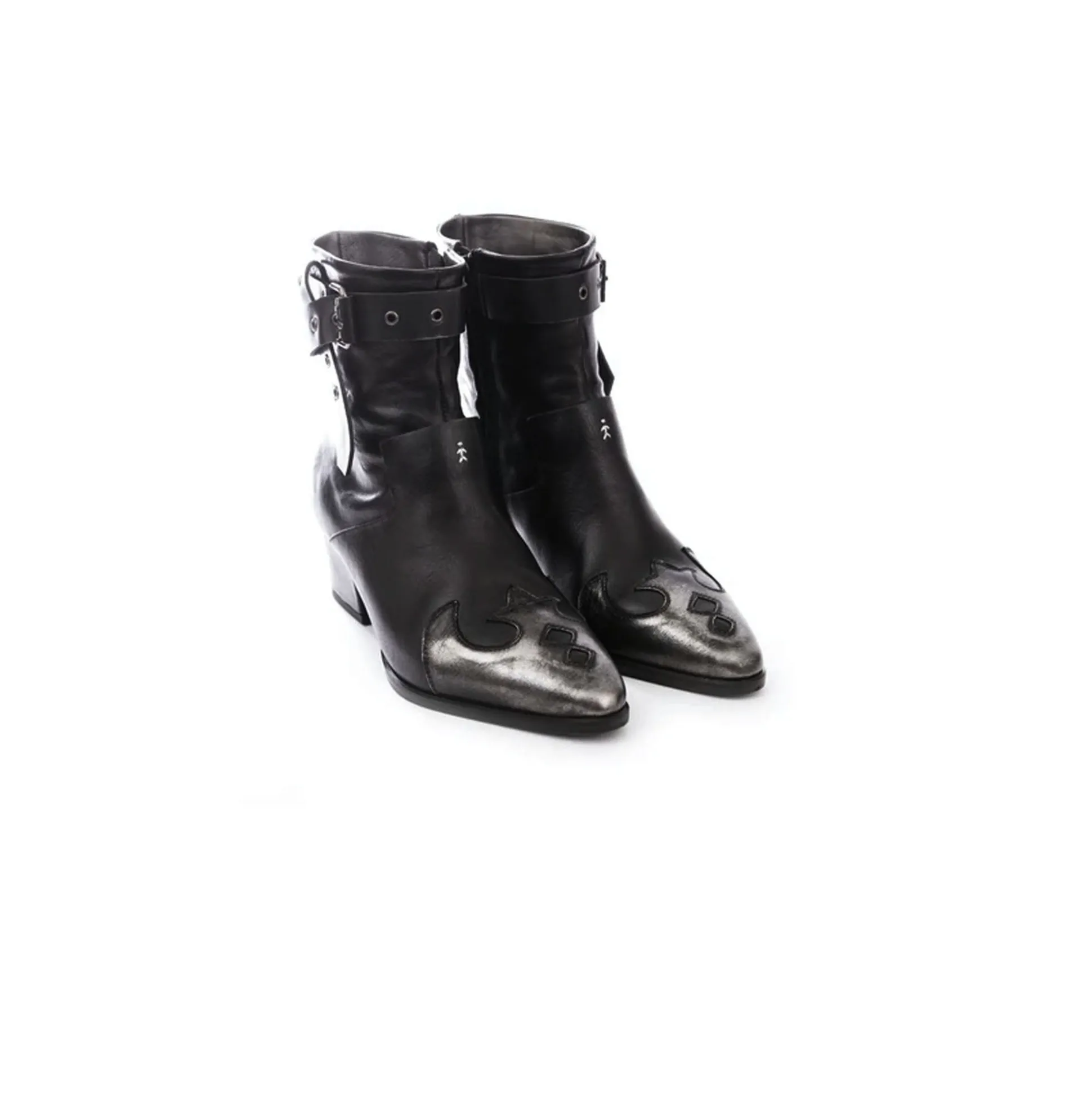 Cowboy Boot Metal Sport Crespo Black