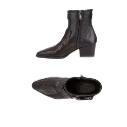 COWBOY BOOT PRINTED PYTHON Black