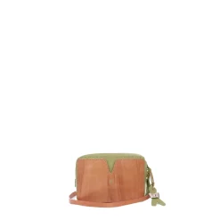Crystal Bandoliera Cervo Cognac + Sage