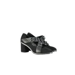Décolleté Perle Suede Black