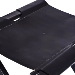 Foldable Stool Cuoio Black