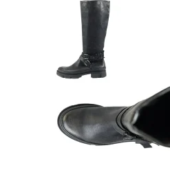 High Boot Woven Strap Anthracite