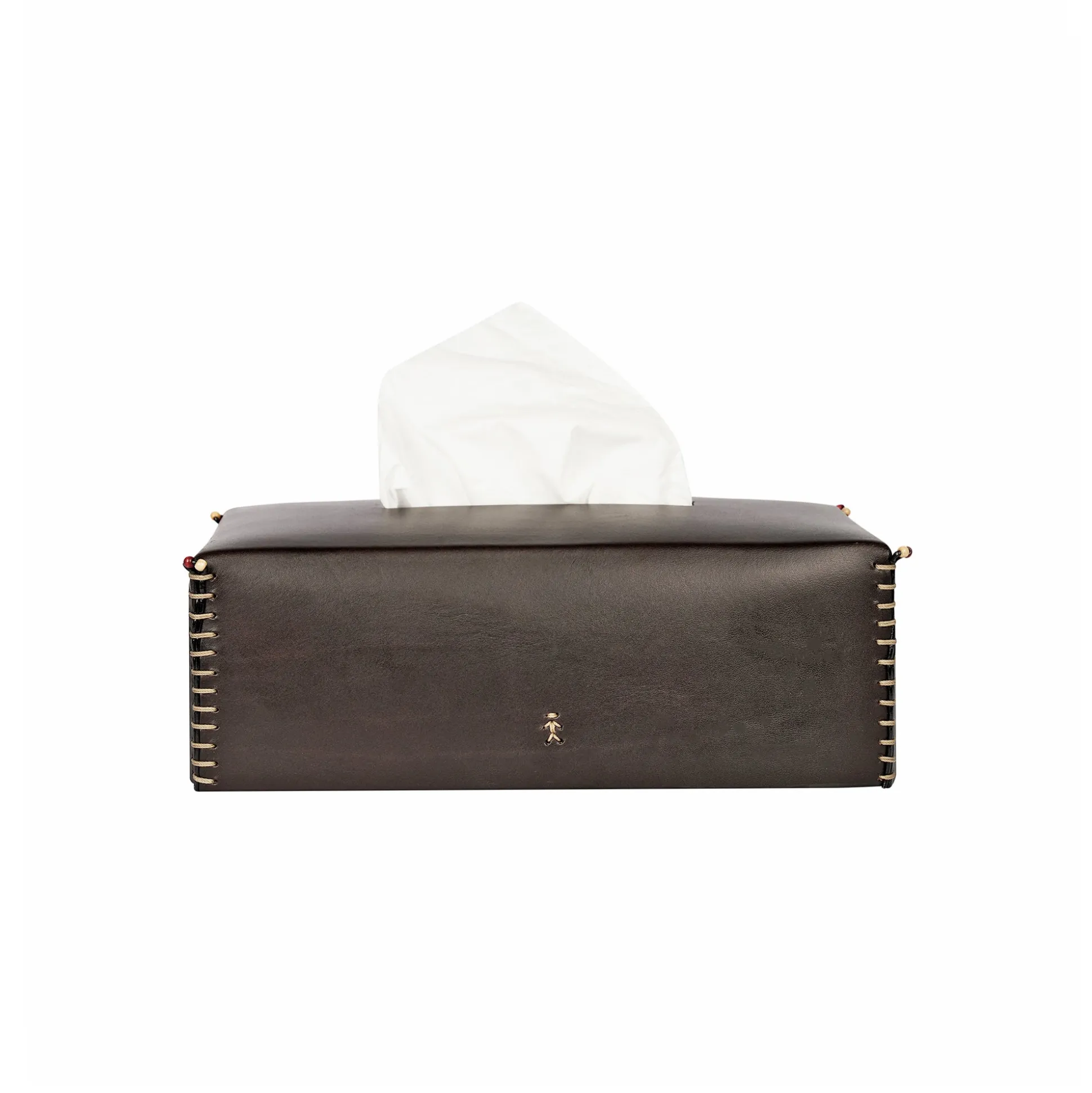 Kleenex Box Cuoio Dark Brown