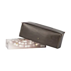 Kleenex Box Cuoio Dark Brown