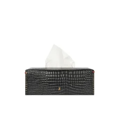 Kleenex Box Printed Crocodile Black