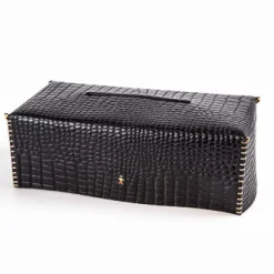 Kleenex Box Printed Crocodile Black