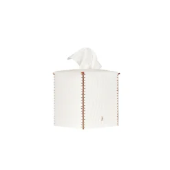 Kleenex Box Square Croco White