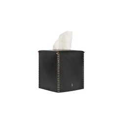 Kleenex Box Square Cuoio Black
