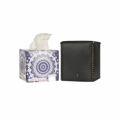 Kleenex Box Square Cuoio Black