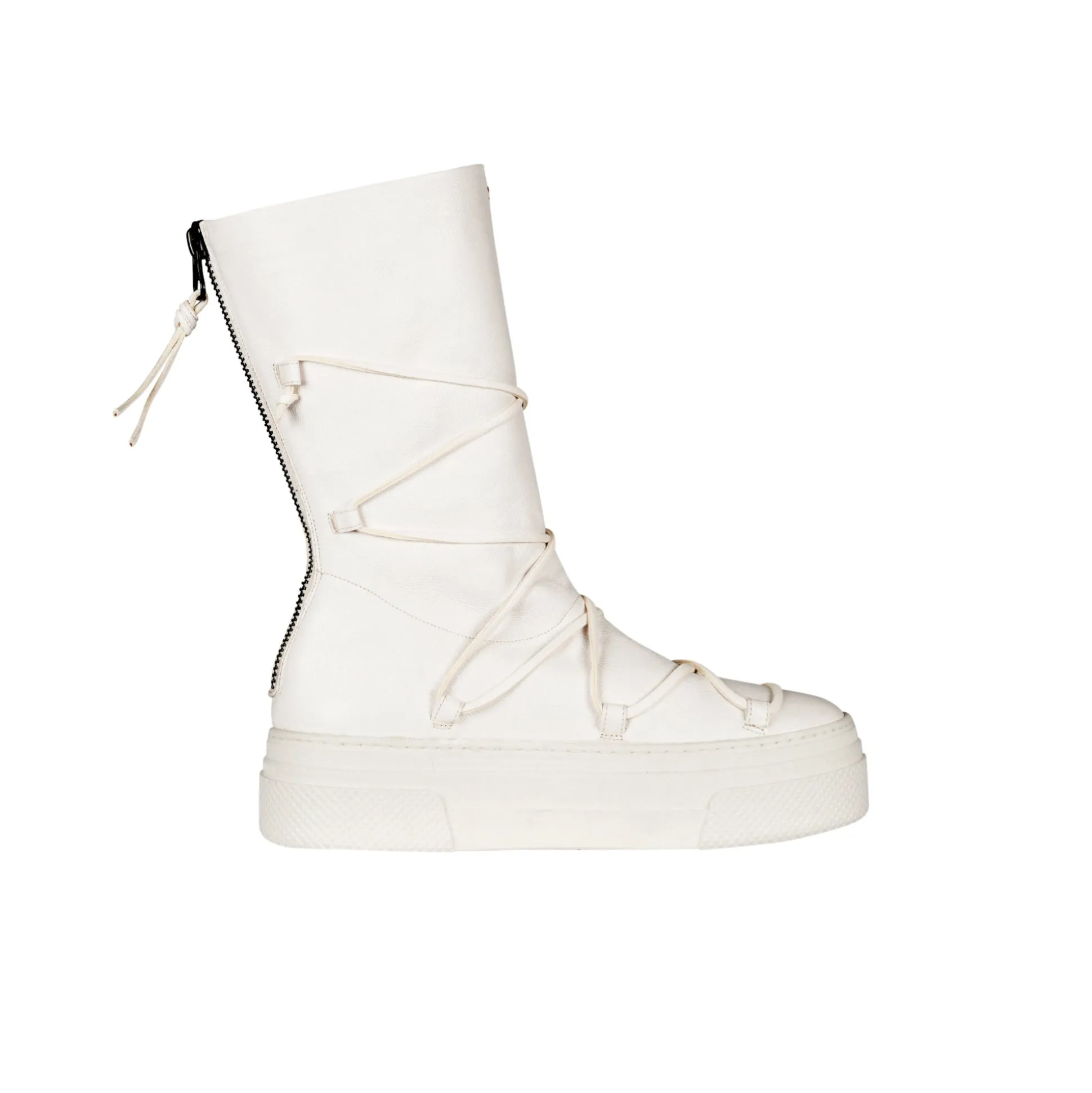Laces Boot Old Iron White