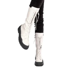 Lace-up Boot Muflone White