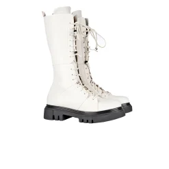 Lace-up Boot Old Iron White