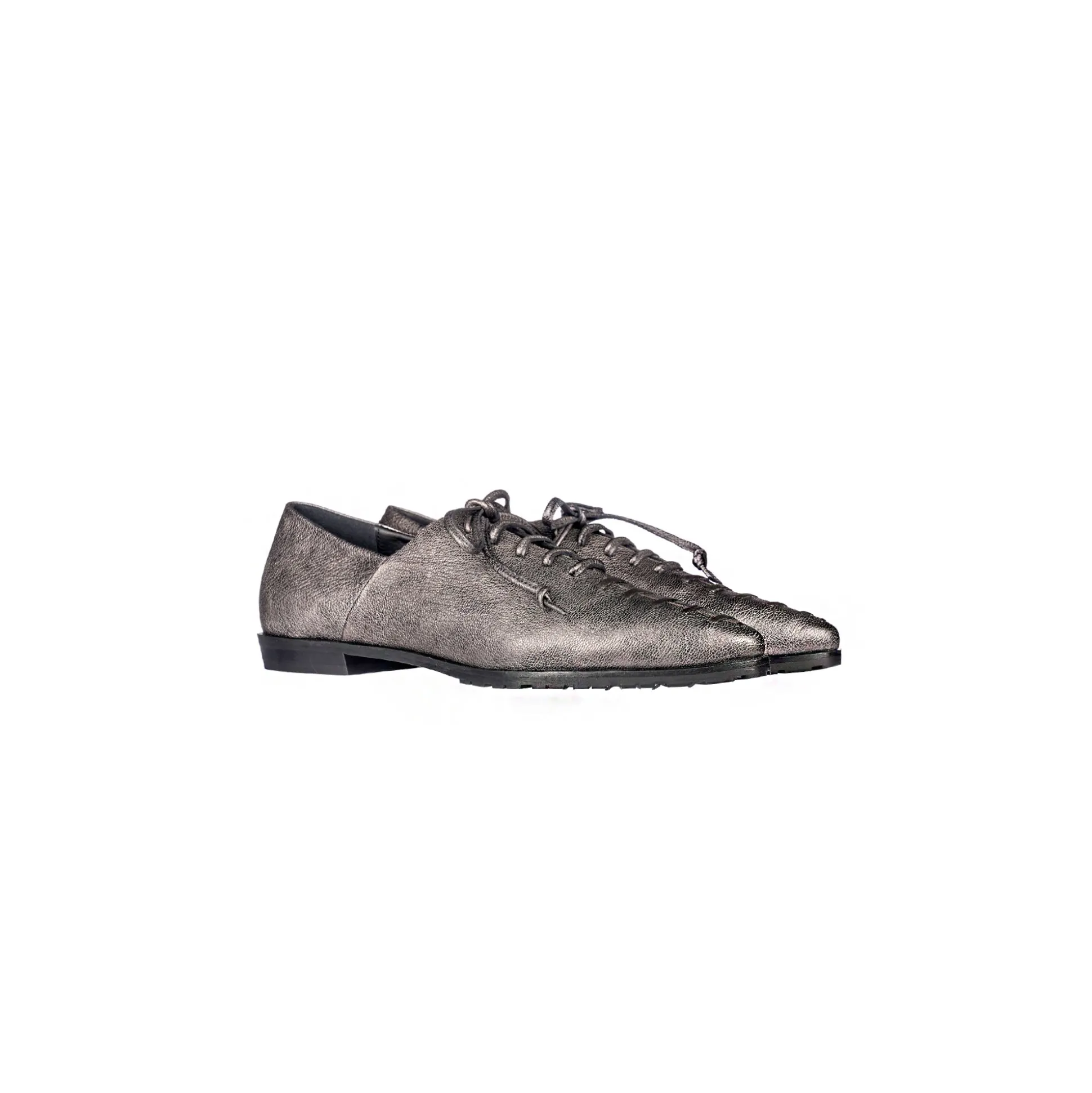 Lace-Up Loafer Ranch Silver Chocolate