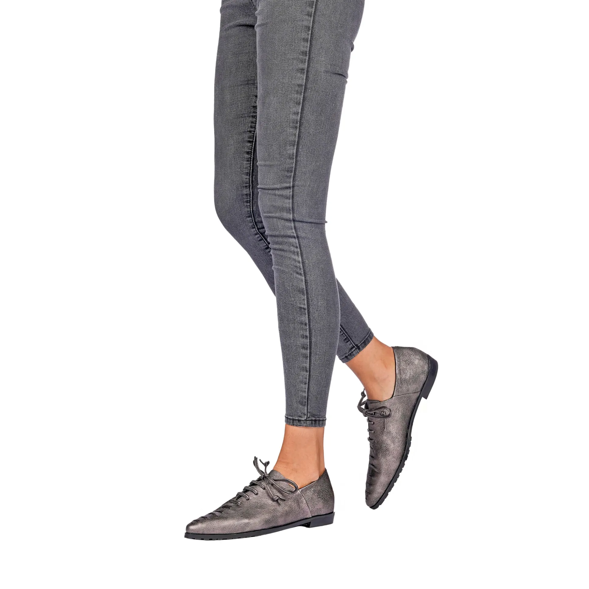 Lace-Up Loafer Ranch Silver Chocolate