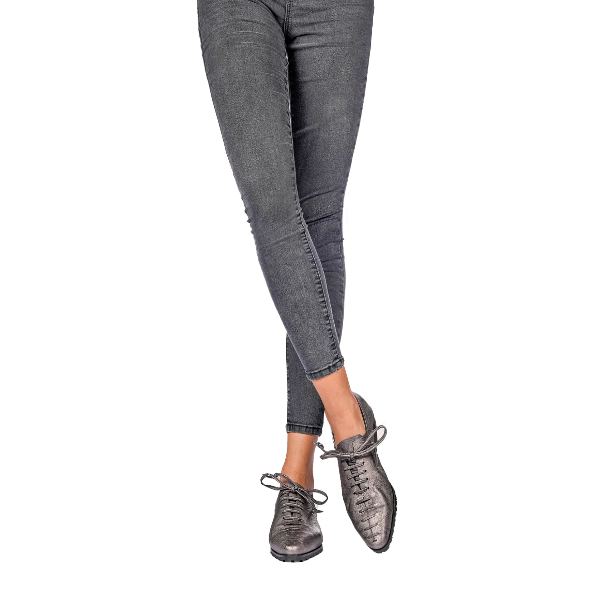 Lace-Up Loafer Ranch Silver Chocolate