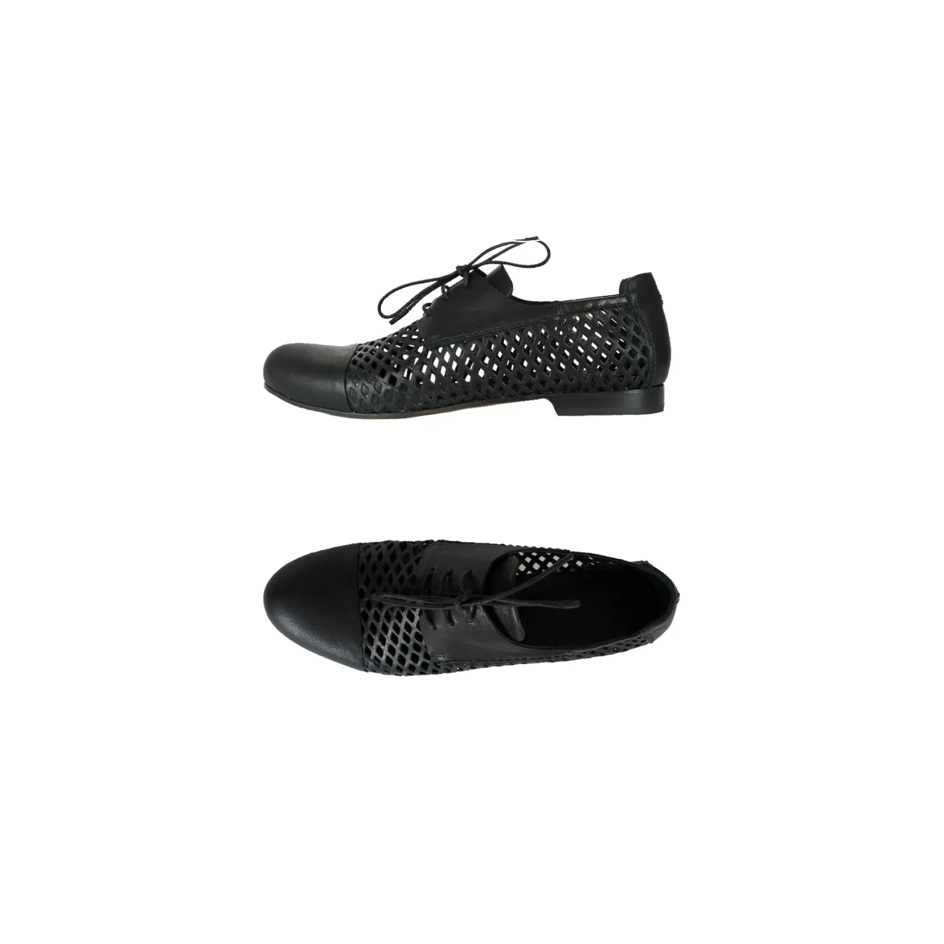 Lace-Up Shoes Messico Laserato Black