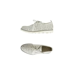 Lace-Up Shoes Traforato Chalk White