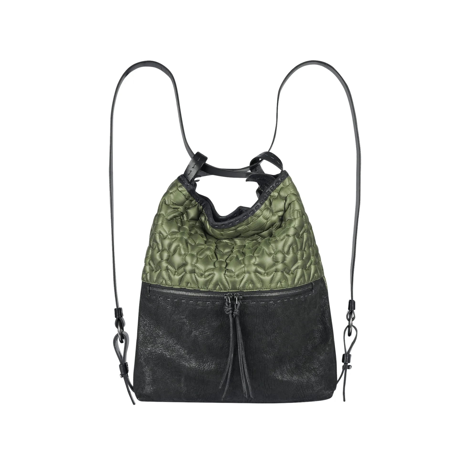 Lara Backpack L Omino Nylon Forest Green