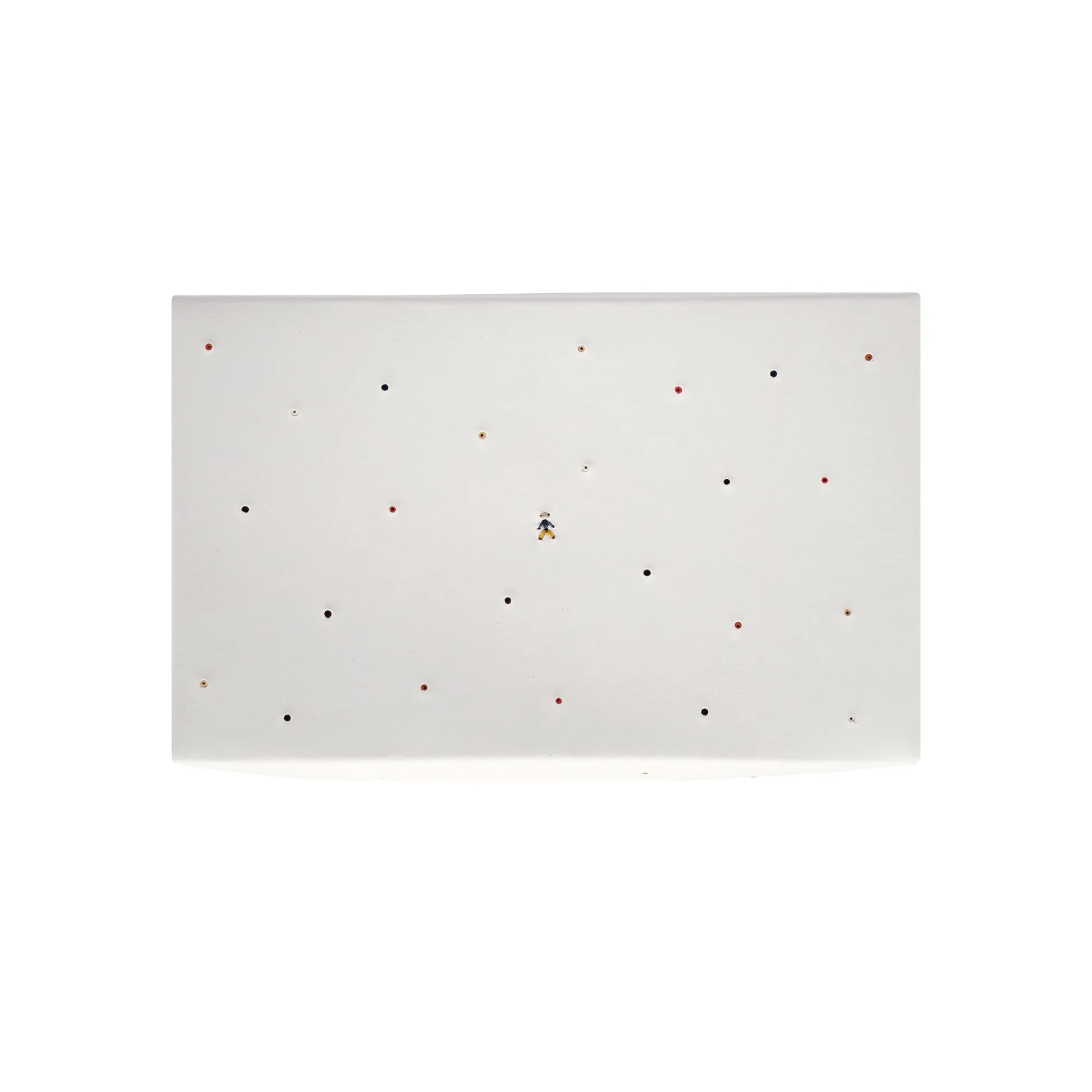 Leather Box Perline L White