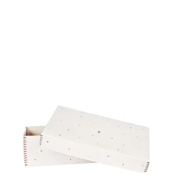 Leather Box Perline L White