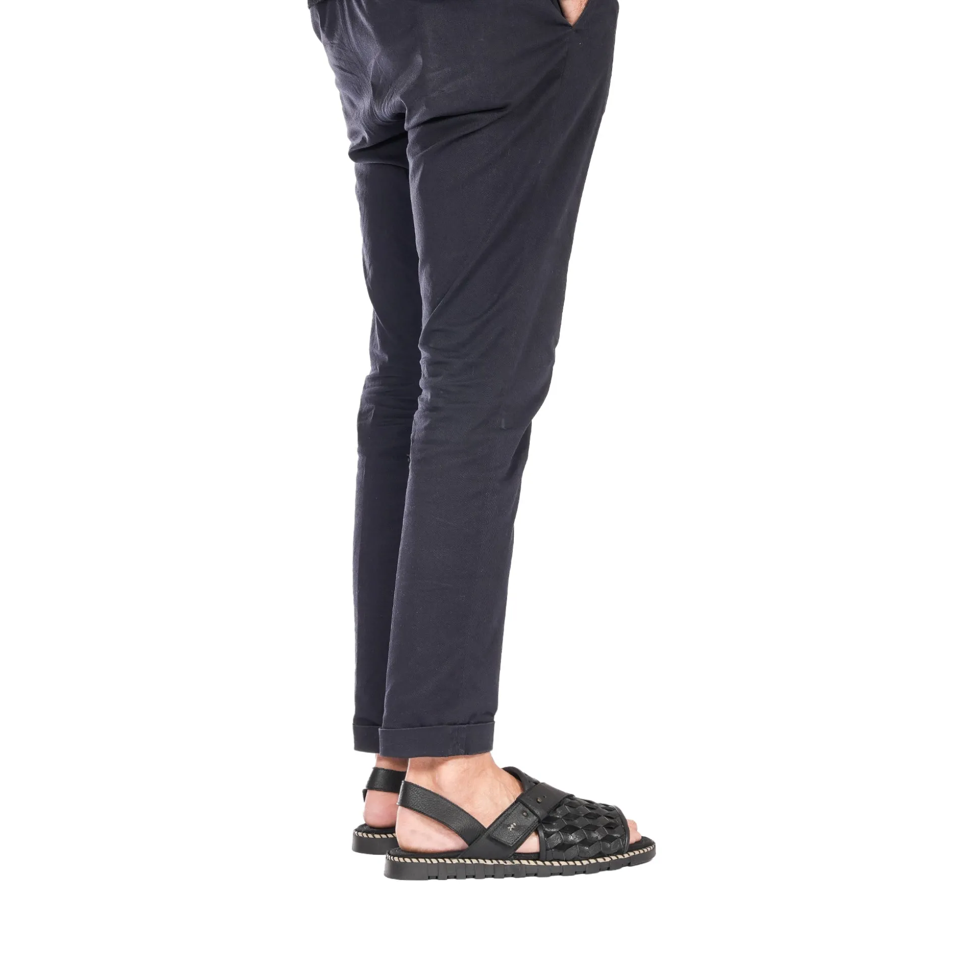 Man Sandal Intreccio 3D Black