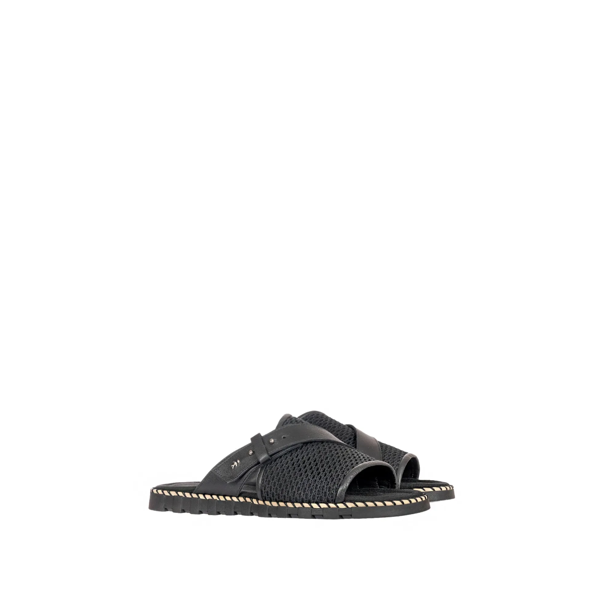 Man Slipper Mesh Black